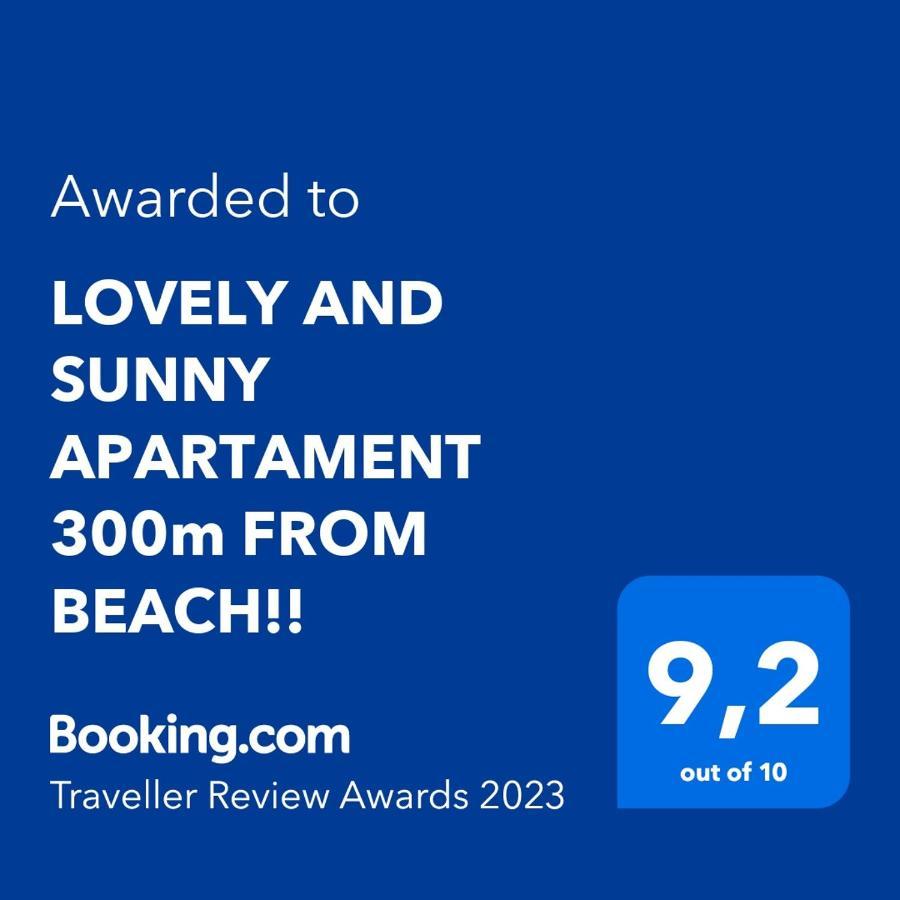 Lovely And Sunny Apartament 300M From Beach!! Peraía Eksteriør bilde